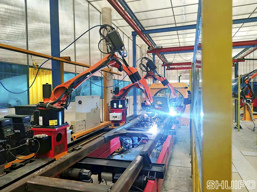 攪拌車車架焊接線 攪拌車車架焊接線